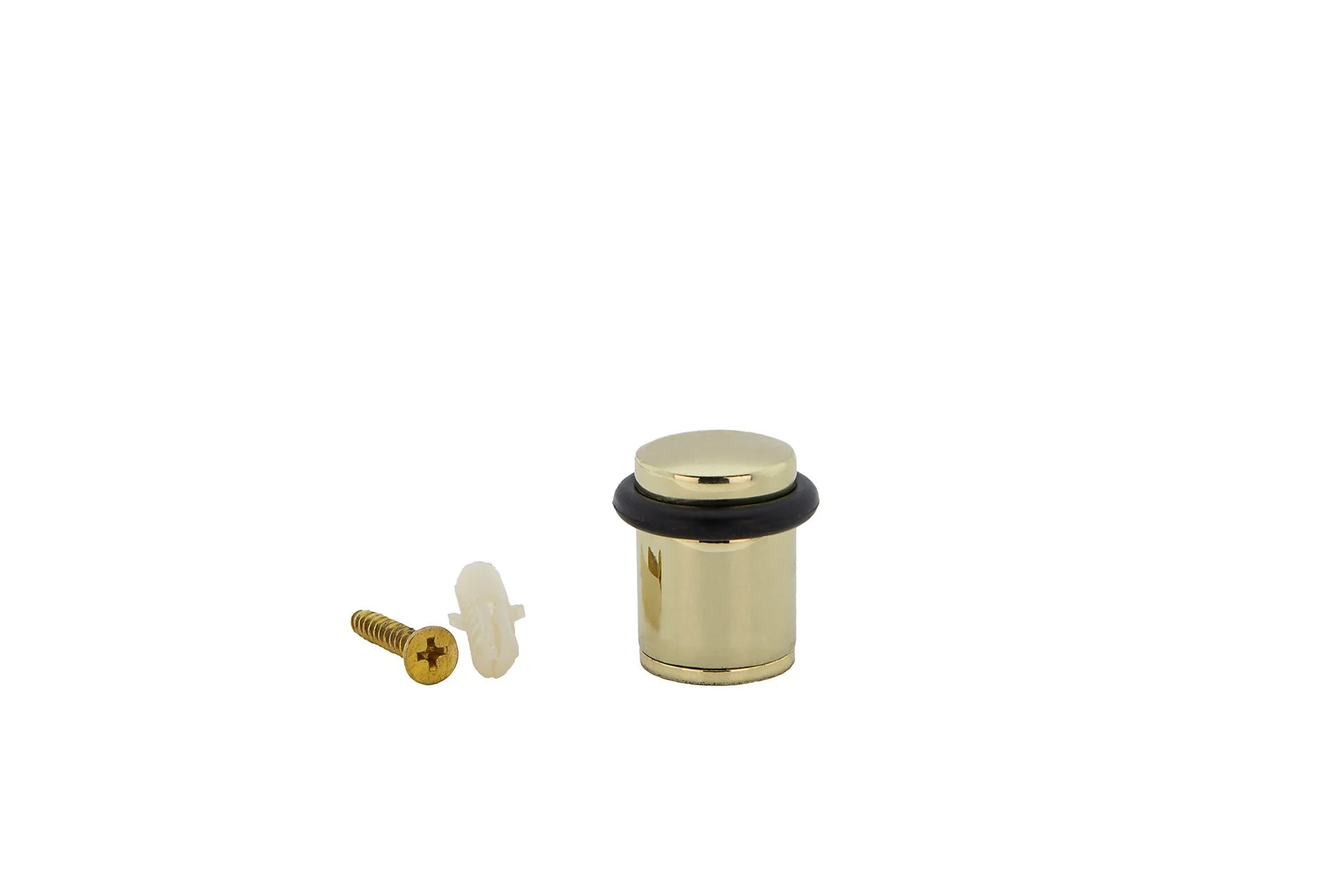 6 topes de puerta cilíndricos dorados con amortiguador de goma y 20mm de diámetro - Image 3