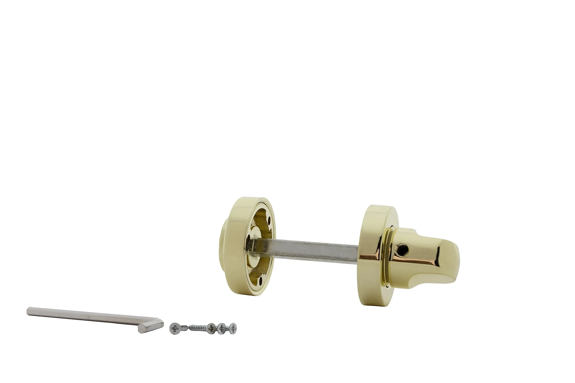 Condena de 35mm de diámetro en acabado dorado brillo para puertas - Image 2
