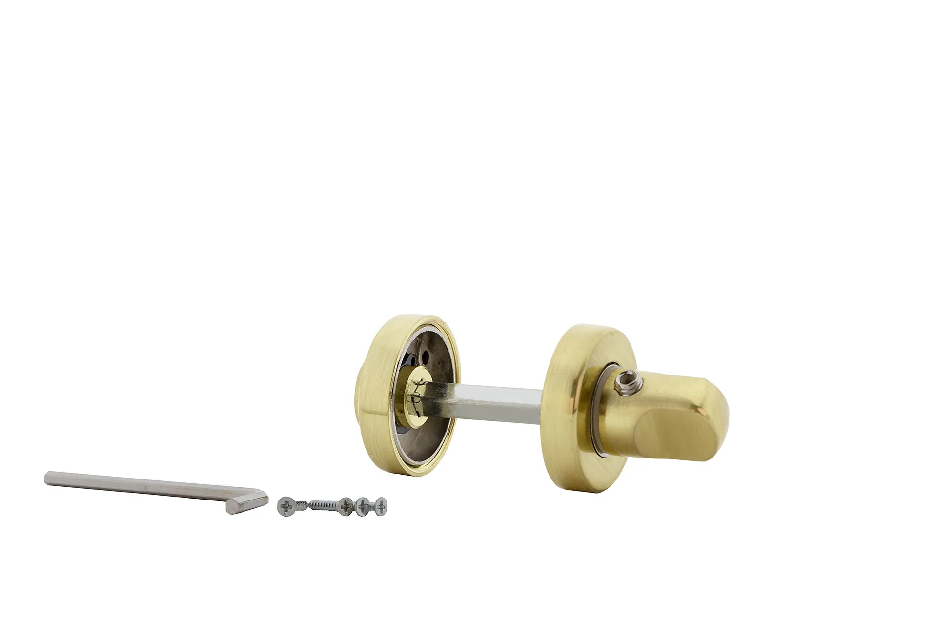 Condena de 35mm de diámetro en acabado dorado satinado para puertas - Image 3