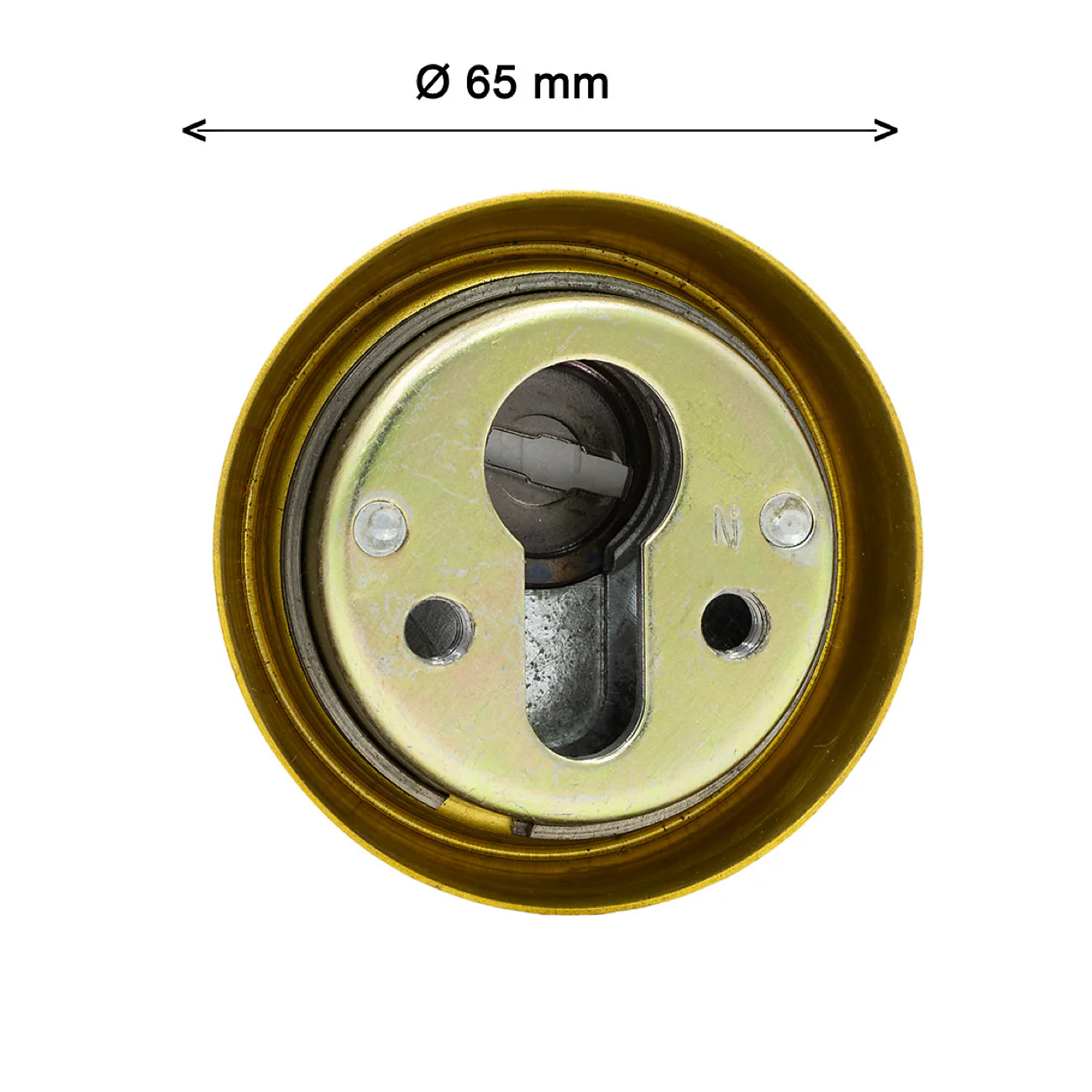 Escudo de seguridad dorado de acero para bombines - Image 5