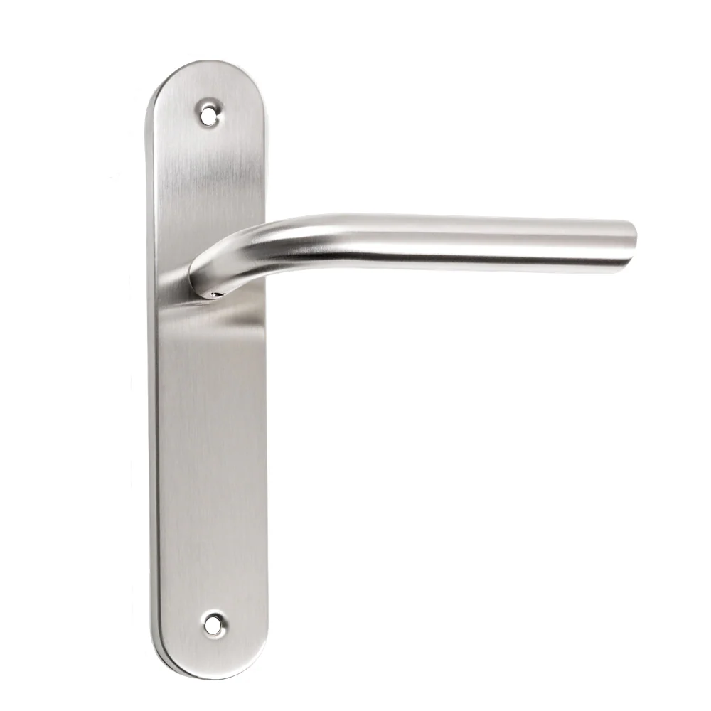 Manilla modelo '403' con placa oval de acero inoxidable para puertas