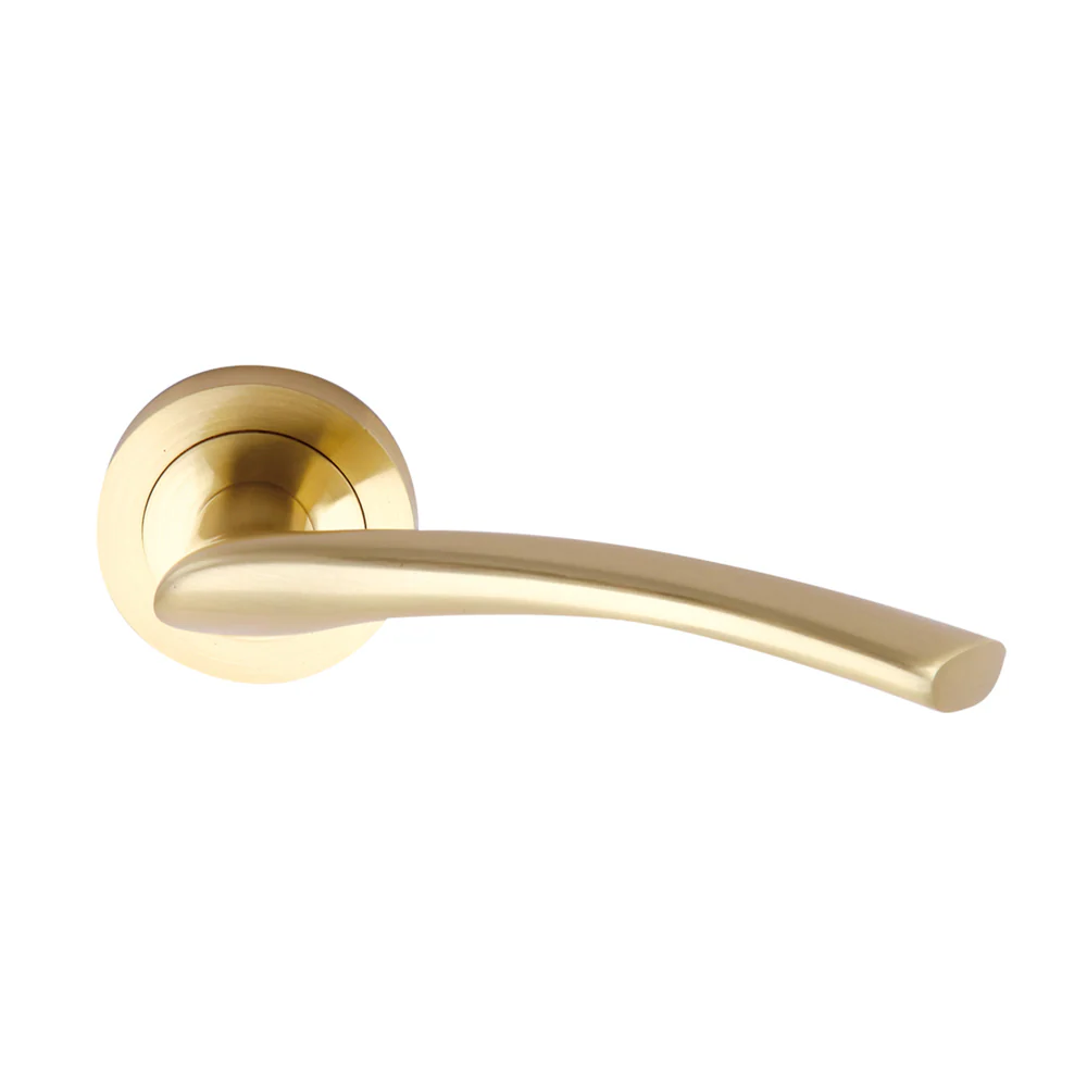 Manilla Anu en acabado dorado satinado con Roseta Redonda