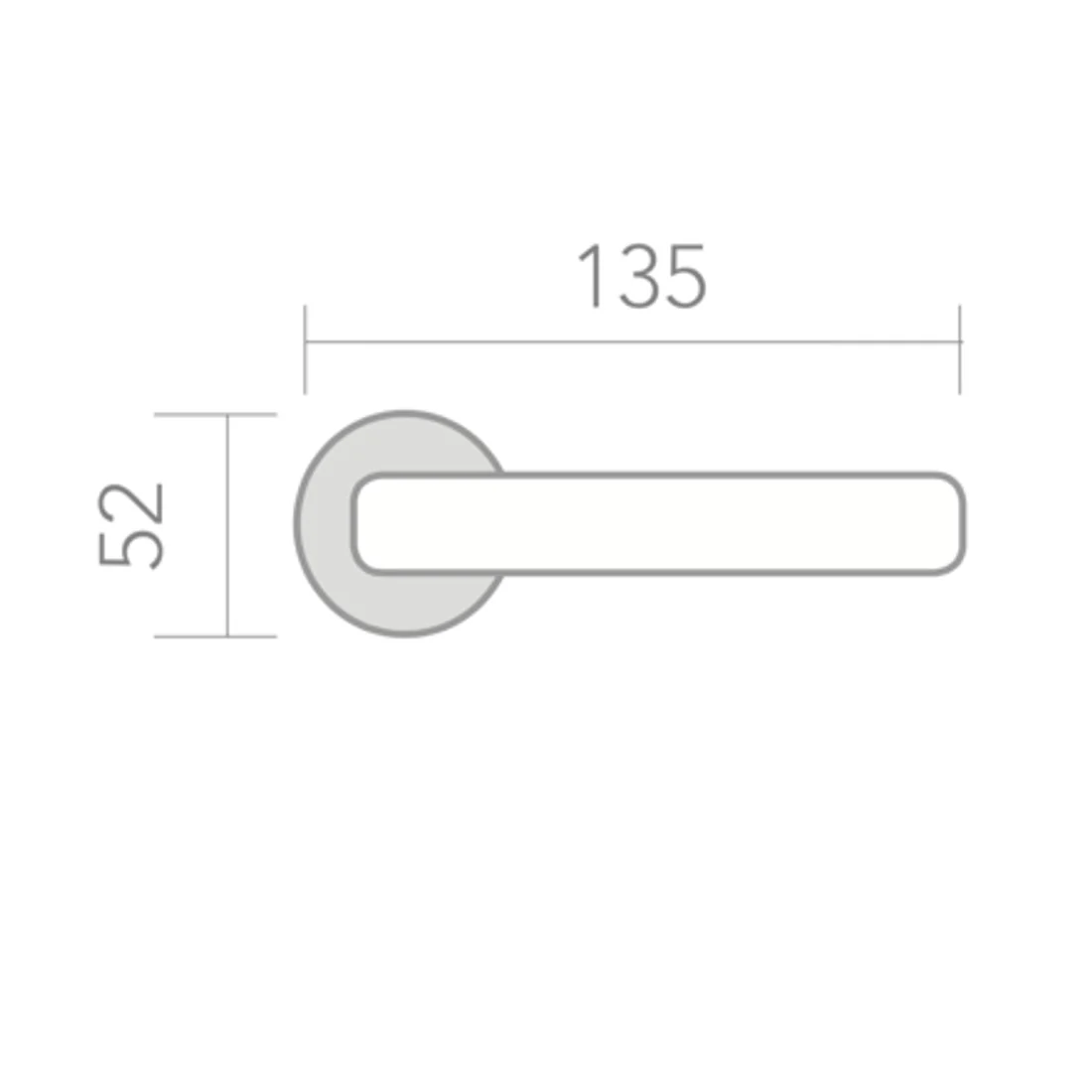 Manilla '3001' rústica de aluminio en nÃquel satinado con Roseta Redonda para puertas - Image 6