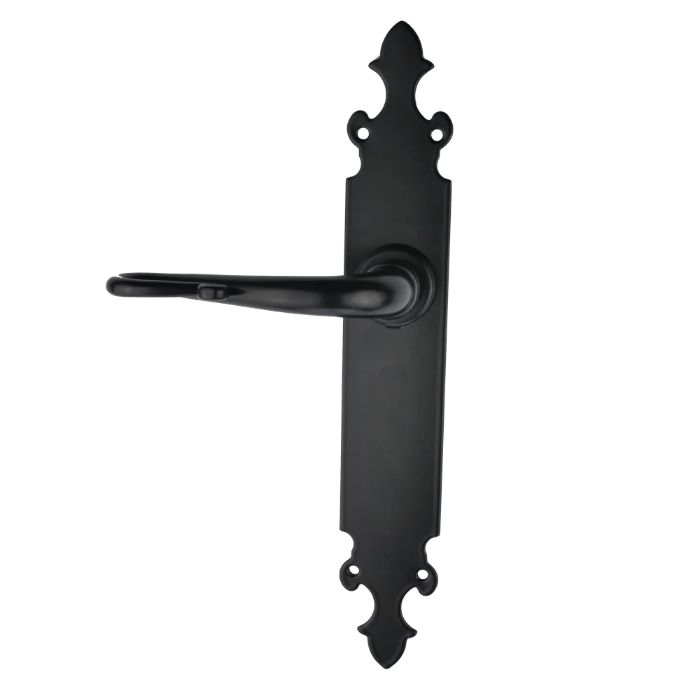 Manilla modelo '300' con placa oval de forja para puertas - Image 6