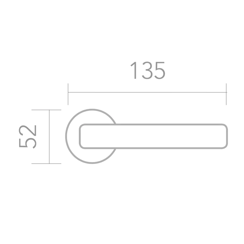 Manilla de aluminio modelo 1027 con roseta redonda en acabado negro para puertas - Image 6