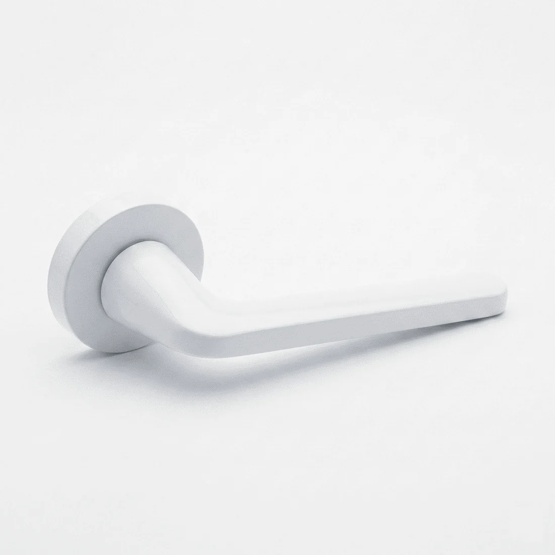 Manilla roseta redonda en Aluminio RS-310 blanca - Image 3