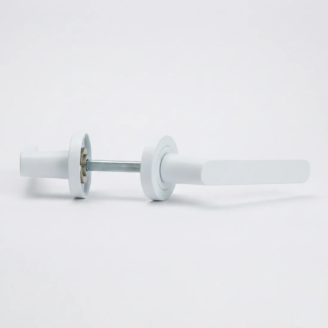 Manilla roseta redonda en Aluminio R-210 blanca - Image 5