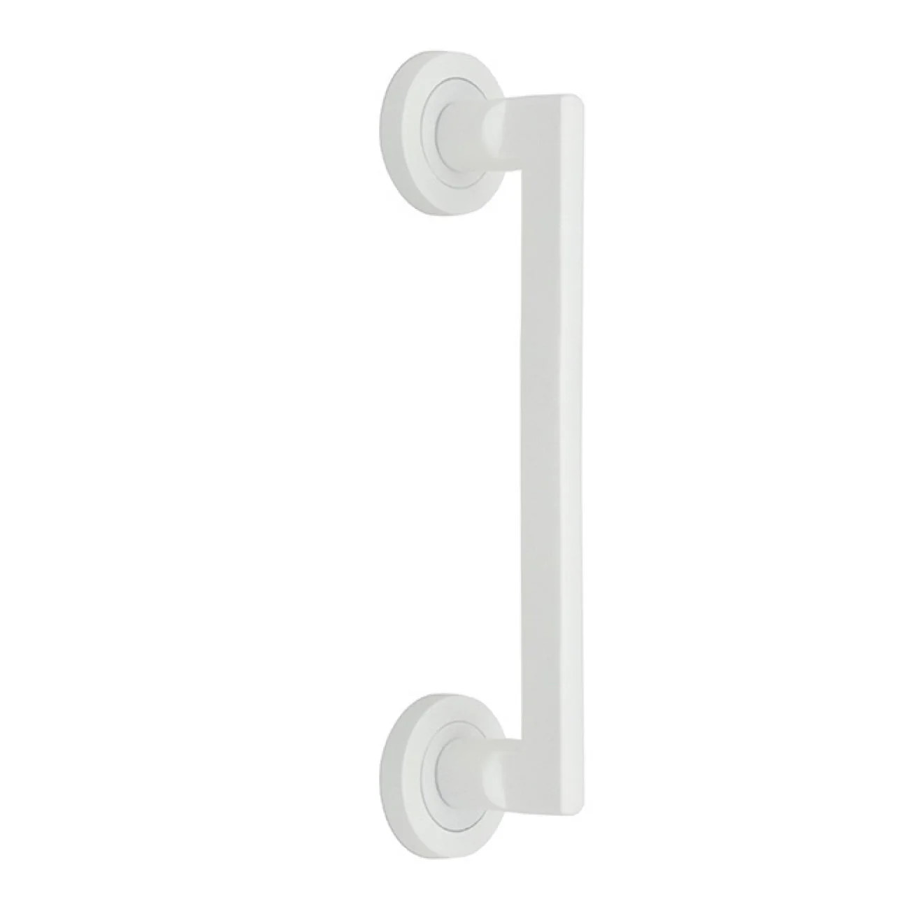 Manillón de aluminio con roseta redonda acabado blanco modelo 534A