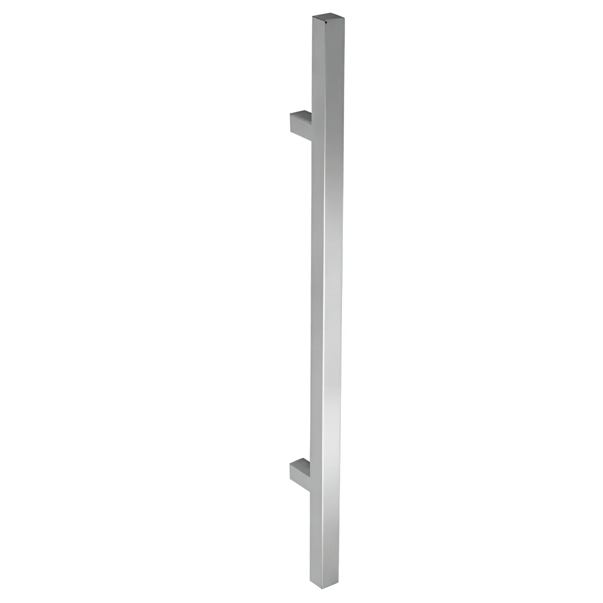 Manillón cuadrado en acero inoxidable 600mm entre ejes y 32mm de grosor para madera y cristal