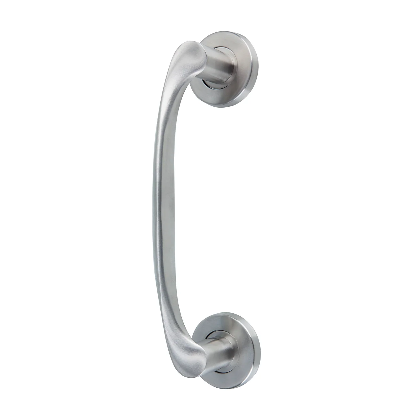 Manillón ola de acero inoxidable con roseta redonda modelo 134 para puertas