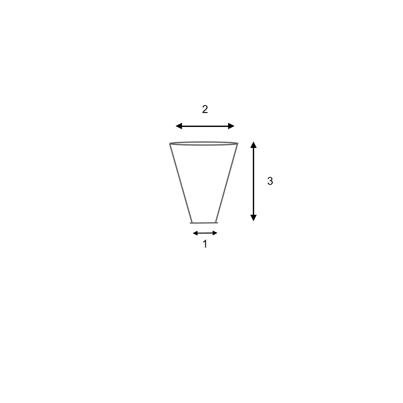 Pomo de acero Inoxidable de 3cm de alto con forma de cono ideal para puertas de armario - Image 2