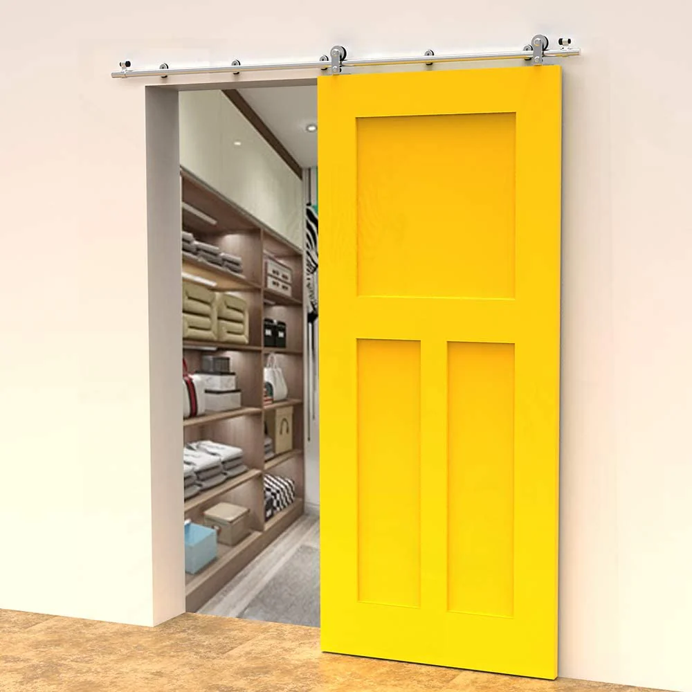 Herrajes de acero inoxidable para puerta corredera externa de madera - Image 6