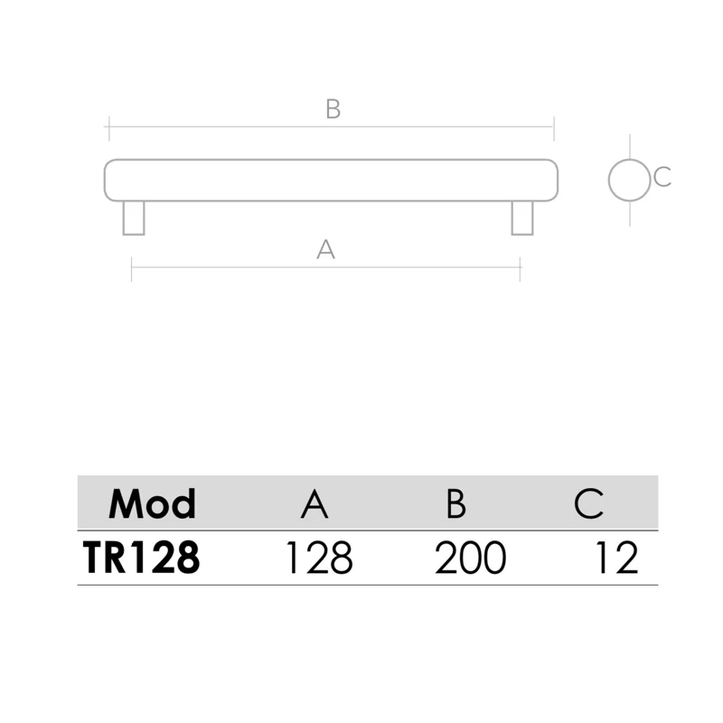 Tirador de Acero Inoxidable para muebles y armarios de 128mm entre ejes - Image 2