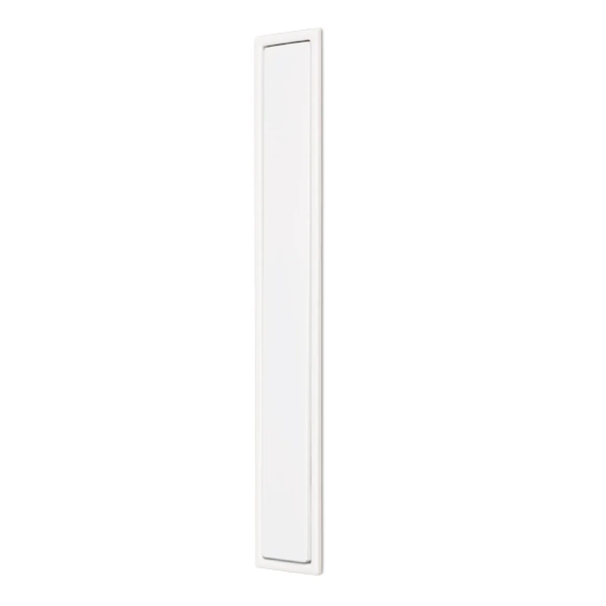 Tirador rectangular de cazoleta Clos blanco de 160mm de altura para puertas correderas - Image 3