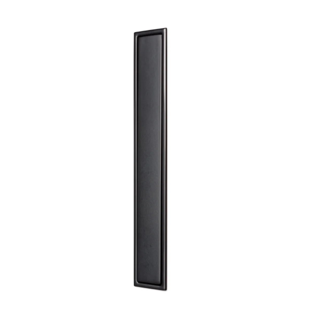 Tirador rectangular de cazoleta Clos negro de 160mm de altura para puertas correderas - Image 2