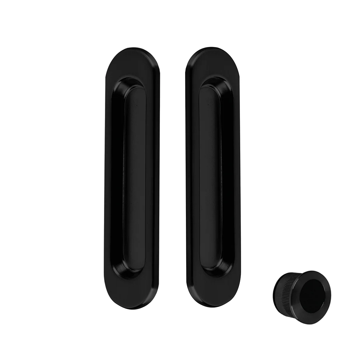 Uñeros con dedal modelo T de zamak con forma ovalada acabado en negro
